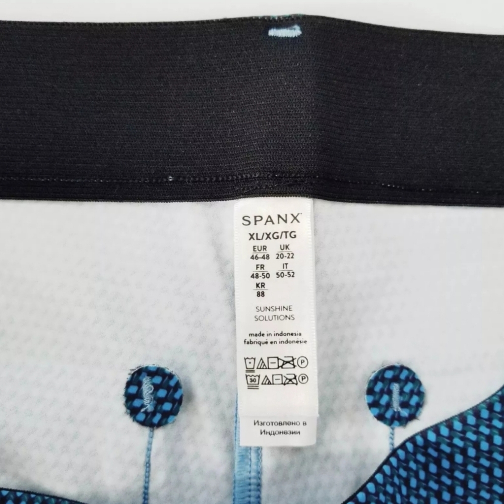 SPANX Sunshine Collection UPF 50 + Leggins Blue Size XL - Picture 12 of 12